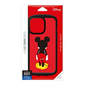 PGA｜ピージーエー iPhone 13 Pro 対応 6.1inch 3眼 ガラスタフケース Premium Style ミッキーマウス PG-DGT21N01MKY