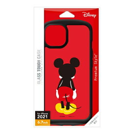 PGA｜ピージーエー iPhone 13 Pro Max対応 6.7inch ガラスタフケース Premium Style ミッキーマウス PG-DGT21P01MKY
