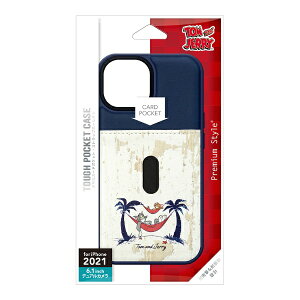 PGA�b�s�[�W�[�G�[ iPhone 13 �Ή� 6.1inch 2�� �^�t�|�P�b�g�P�[�X Premium Style �g���ƃW�F���[/�l�C�r�[ PG-WPT21K01TAJ