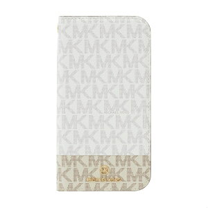 �}�C�P���R�[�X�bMICHAEL KORS MICHAEL KORS - Folio Case 2-Tone Signature with Tassel Charm for iPhone 13 mini [ Bright White/Vanilla ] MICHAEL KORS�@�}�C�P���R�[�X �z���C�g/Vani MK2SBWVFLIP2154