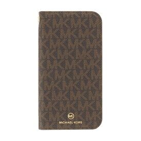 マイケルコース｜MICHAEL KORS MICHAEL KORS - Folio Case Edge Corting with Tassel Charm for iPhone 13 [ Brown/Black ] MICHAEL KORS　マイケルコース ブラウン/ブルーac MKECBBLFLIP2161