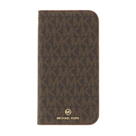 マイケルコース｜MICHAEL KORS MICHAEL KORS - Folio Case Edge Corting with Tassel Charm for iPhone 13 mini [ Brown/Red ] MICHAEL KORS　マイケルコース ブラウン/レッド MKECBRDFLIP2154