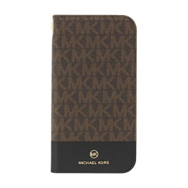 マイケルコース｜MICHAEL KORS MICHAEL KORS - Folio Case Bicolor with Tassel Charm for iPhone 13 mini [ Brown/Black ] MICHAEL KORS　マイケルコース MKBCBBLFLIP2154