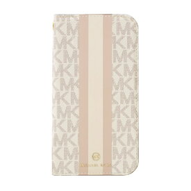 マイケルコース｜MICHAEL KORS MICHAEL KORS - Folio Case Stripe with Tassel Charm for iPhone 13 [ Vanilla ] MICHAEL KORS　マイケルコース MKSTVNLFLIP2161