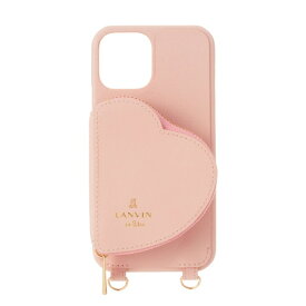 ランバン｜LANVIN LANVIN en Bleu - Wrap Case Pocket Simple Heart with Pearl Type Neck Strap for iPhone 13 [ Sweet Pink ] LANVIN en Bleu　ランバンオンブルー LBSHSWPPWPNIP2161