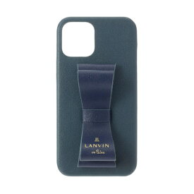 ランバン｜LANVIN LANVIN en Bleu - Slim Wrap Case Stand & Ring Ribbon 2-Tone for iPhone 13 mini [ Navy/Vintage Blue ] LANVIN en Bleu　ランバンオンブルー LBR2NVVWPIP2154