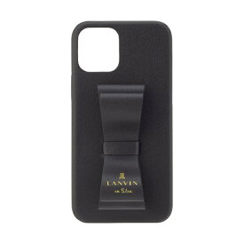 ランバン｜LANVIN LANVIN en Bleu - Slim Wrap Case Stand & Ring Ribbon for iPhone 13 Pro Max [ Black ] LANVIN en Bleu　ランバンオンブルー LBSRBLKWPIP2167