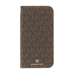 �}�C�P���R�[�X�bMICHAEL KORS MICHAEL KORS - Folio Case Edge Corting with Tassel Charm for iPhone 13 Pro [ Brown/Black ] MICHAEL KORS�@�}�C�P���R�[�X MKECBBLFLIP2162