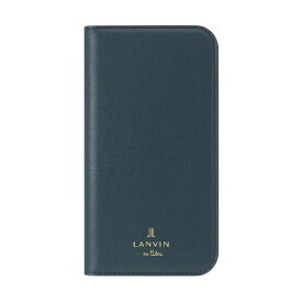 ランバン｜LANVIN LANVIN en Bleu - Folio Case Stand & Ring Ribbon 2-Tone for iPhone 13 Pro [ Navy/Vintage Blue ] LANVIN en Bleu　ランバンオンブルー LBR2NVVFLIP2162