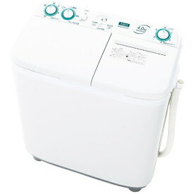 【まとめ買いで最大10％OFFクーポン(2/25まで）】 AQUA｜アクア 二槽式洗濯機 ホワイト AQW-N401-W [洗濯4.0kg]【rb_makerA】