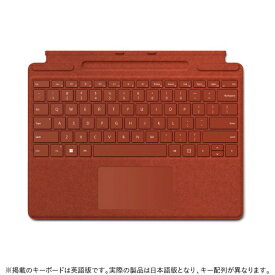 マイクロソフト｜Microsoft Surface Pro Signature キーボード ポピー レッド 8XA-00039