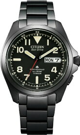 【エントリーで最大全額ポイント還元｜7/18迄】 CITIZEN｜シチズン PROMASTER（プロマスター） エコ・ドライブ電波時計［ソーラー電波時計］ LANDシリーズ ブラック/ブラック AT6085-50E