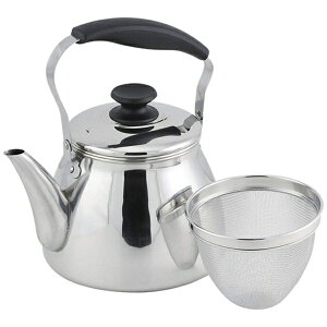 【エントリーで最大全額ポイント還元|11/5迄】 パール金属|PEARL METAL モルティ 18-8ステンレス製広口ケットル 5.0L 茶こしアミ付 HB-5644