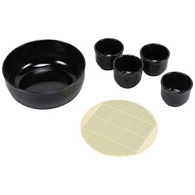 パール金属｜PEARL METAL 風味処 そうめん鉢・猪口4個セット（プラスチックすのこ付） HB-5804