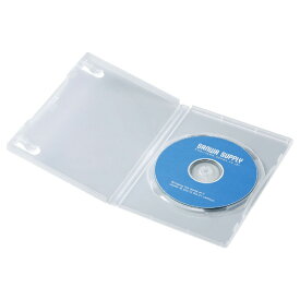 サンワサプライ｜SANWA SUPPLY Blu-ray/DVD/CD対応 トールケース 1枚収納×10 クリア DVD-TN1-10CLN