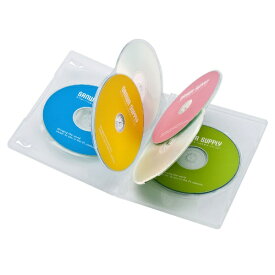 サンワサプライ｜SANWA SUPPLY Blu-ray/DVD/CD対応 トールケース 6枚収納×3 クリア DVD-TN6-03CLN