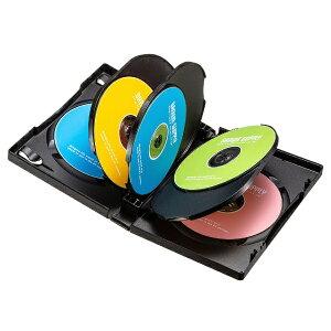 TTvCbSANWA SUPPLY Blu-ray/DVD/CDΉ g[P[X 8[×3 ubN DVD-TW8-03BKN