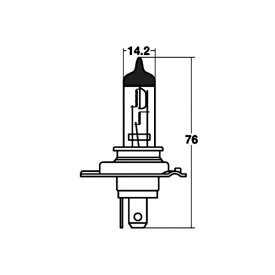 スタンレー電気｜STANLEY ELECTRIC HS1 ハロゲンバルブ 12V 35/35W 14-0053E
