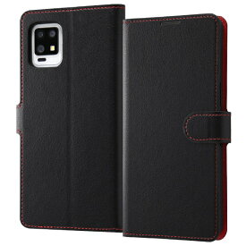 レイアウト｜rayout AQUOS zero6 手帳 マグネット ブラックレッド RT-AQZ6ELC1/BR