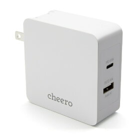 CHEERO｜チーロ ACアダプタ cheero ホワイト CHE-328-WH [2ポート]