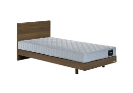 FRANCEBED｜フランスベッド 【フレーム＆マットレス】レッグタイプ フラットヘッドボード PR-70-05F[収納なし・レッグ有り/スノコ床板](ダブルサイズ/ウォルナット) + TW-010アルファセット フランスベッド【キャンセル・返品不可】 【代金引換配送不可】