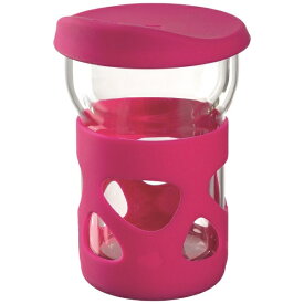 Leonardo｜レオナルド シリコンボディガード付き ダブルウォール モバイルコーヒータンブラー ピンク Ingiro [340ml] 029268