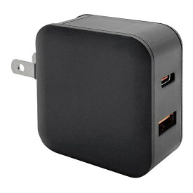 ラスタバナナ｜RastaBanana PD20W/QC3.0 AC充電器 Type-C×1、USB-A×1 ブラック RACCA20W01BK [2ポート /USB Power Delivery対応]