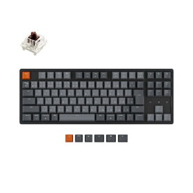 【エントリーで2倍pt(6/1まで)】 Keychron｜キークロン キーボード K8 RGBライト 茶軸 K8-91-RGB-Brown-JP [有線・ワイヤレス /Bluetooth・USB]