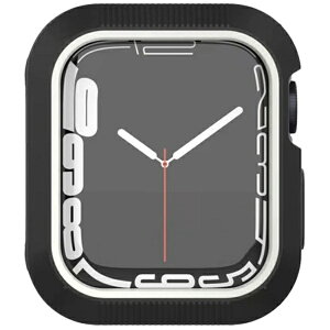 �A�C�L���[���{�biQ Labo Apple Watch7 45mm �c�[�g���P�[�X �u���b�N×�z���C�g AWTT45-BKW
