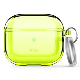 ELAGO｜エラゴ AirPodss3用 カラビナ付きTPU製ケース elago ネオンイエロー EL_AP3CSSCCE_NY