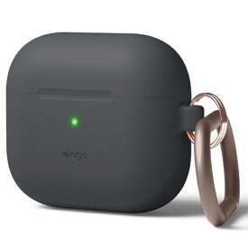 ELAGO｜エラゴ AirPods3 カラビナ付き シリコンケース elago グレー EL_AP3CSSCOH_DG