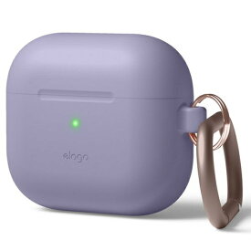 ELAGO｜エラゴ AirPodss3用 カラビナ付きシリコン製ケース elago グレー EL_AP3CSSCOH_LG