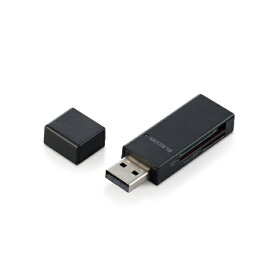 ELECOM｜エレコム USB-A接続 直挿しメモリーカードリーダー ブラック MR-D205BK