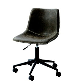 東谷｜AZUMAYA デスクチェア（ブラウン/W56×D58×H78〜87×SH45〜54cm） PC77BR【キャンセル・返品不可】