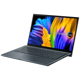 ASUS｜エイスース ノートパソコン Zenbook Pro 15 OLED UM535QA【有機EL・タッチパネル】 パイングレー UM535QA-KY213WS [15.6型 /Windows11 Home /AMD Ryzen 7 /Office HomeandBusiness /メモリ：16GB /SSD：512GB /2021年12月モデル]