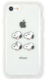 【エントリーで最大全額ポイント還元｜7/18迄】 グルマンディーズ｜gourmandise ピーナッツ　IIII fit Clear　iPhoneSE（第3・2世代）/8/7/6s/6ケース　スヌーピー SNG-639A