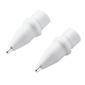 エレコム｜ELECOM Apple Pencil 第1/2世代用 交換ペン先 金属製 極細 2個 ホワイト P-TIPAP01