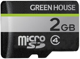 グリーンハウス｜GREEN HOUSE microSDメモリーカード Class4対応 2GB GH-SDM-D2G [Class4 /2GB]