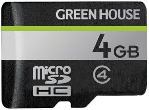 GREEN HOUSEbO[nEX microSD/microSDHC[J[h Class4Ή 4GB GH-SDM-D4G [Class4 /4GB]
