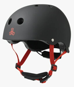 【エントリーで最大全額ポイント還元|11/5迄】 Triple Eight|トリプルエイト 子供用ヘルメット リルエイト LIL 8 YOUTH HELMETS(ONESIZE:46〜52cm/Black Rubber) T818L
