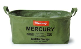 MERCURY｜マーキュリー 収納バッグ キャンパスシリーズ キャンバスオーバルバケツ S(W40×D31×H20cm/カーキ)MECAOBSK