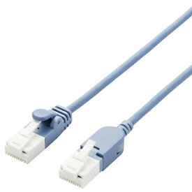 ELECOM｜エレコム LANケーブル スイング式 ブルー LD-GPATSW/BU50 [5m /カテゴリー6A /スリム]