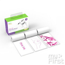 myFirst Japan｜マイファーストジャパン 専用交換レジロール紙 myFirst Insta Wi用 ステッカー紙 ピンクインク myFirst ホワイト FC5706-WE04