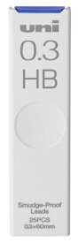 三菱鉛筆｜MITSUBISHI PENCIL シャープ替芯 uni(ユニ) ULS0325HB [0.3mm /HB]