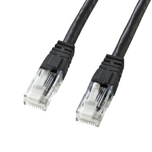 �T�����T�v���C�bSANWA SUPPLY LAN�P�[�u�� �u���b�N KB-T6TS-10BKN [10m /�J�e�S���[6 /�X�^���_�[�h]