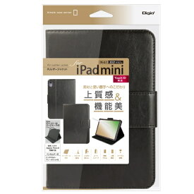 ナカバヤシ｜Nakabayashi iPad mini（第6世代）用 PUレザージャケット ブラック TBC-IPM2108BK