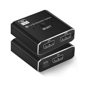 YouZipper�b���[�W�b�p�[ DisplayPort�ؑ֊� [2����1�o�́E1����2�o�� /�o����] USB-A�d�� DP8K-SL [4K�Ή� /�蓮]