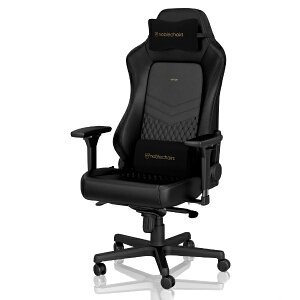 noblechairs�b�m�[�u���`�F�A�[�Y �Q�[�~���O�`�F�A HERO Real Leather �u���b�N NBL-HRO-RL-BLA-SGL