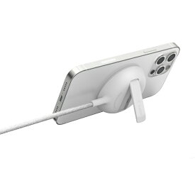 BELKIN｜ベルキン MagSafe認証 磁気ワイヤレス充電スタンド/パッド ホワイト WIA004BTWH [15W]