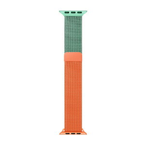 �A�C�L���[���{�biQ Labo Apple Watch 41/40/38mm �X�e�����X�}�O�l�b�g���@�O���f�[�V�����o���h �~���g�O���[��×�I�����W IQ-AWMLG41-GRO